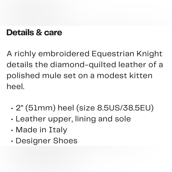 Burberry EKD Kitten Heel Mule. Ladies 8-8.5. Eu 39 - Picture 4 of 16